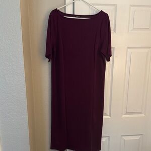 Elegant Midi Dress in Rich Purple